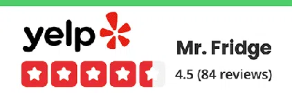 Rated 4.8 Stars on Yelp – Mr. Fridge Refrigerator and Cooler Repair