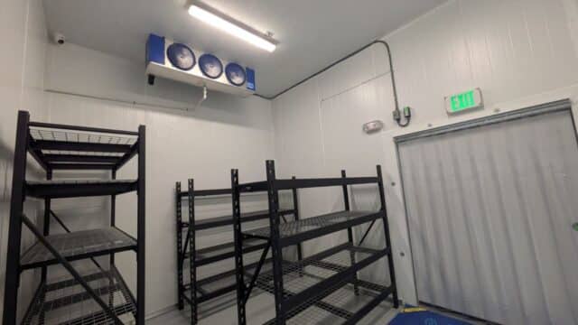 walk in cooler inside
