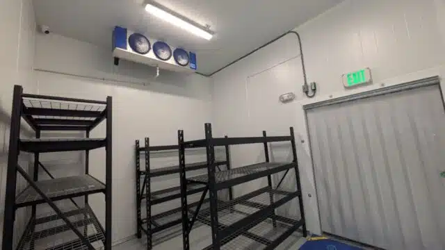 walk in cooler inside